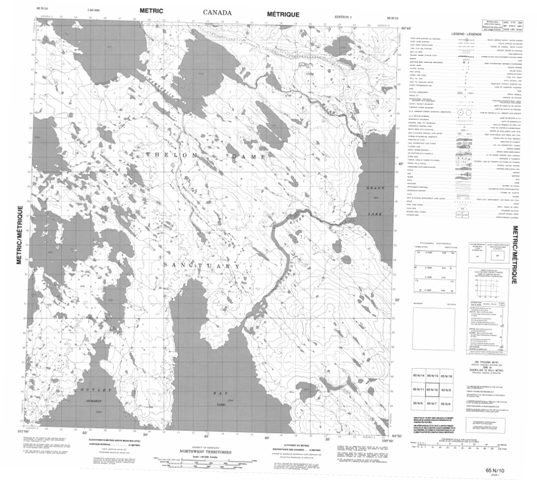 No Title Topographic Paper Map 065N10 at 1:50,000 scale