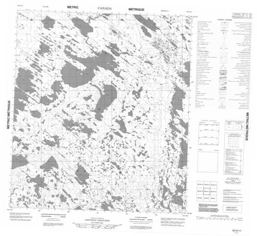 No Title Topographic Paper Map 065N11 at 1:50,000 scale