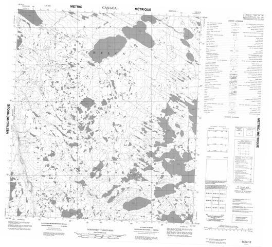 No Title Topographic Paper Map 065N12 at 1:50,000 scale