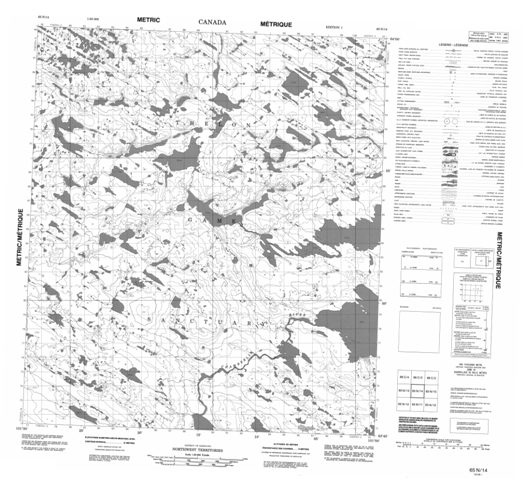 No Title Topographic Paper Map 065N14 at 1:50,000 scale