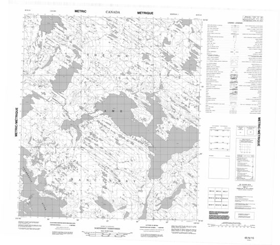 No Title Topographic Paper Map 065N15 at 1:50,000 scale