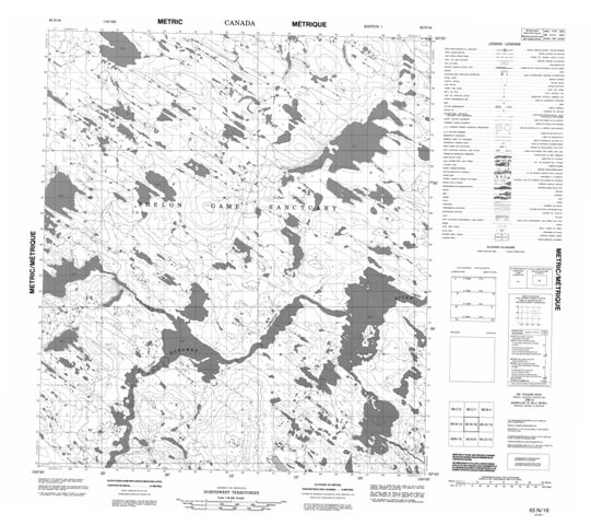 No Title Topographic Paper Map 065N16 at 1:50,000 scale