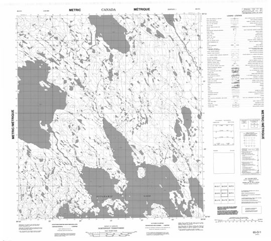 No Title Topographic Paper Map 065O01 at 1:50,000 scale