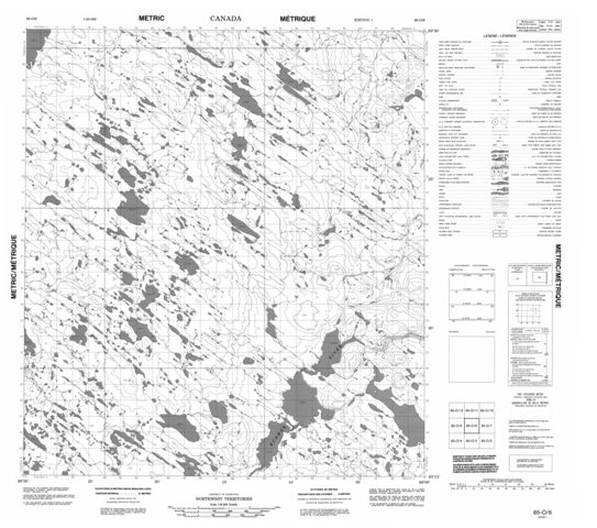 No Title Topographic Paper Map 065O06 at 1:50,000 scale