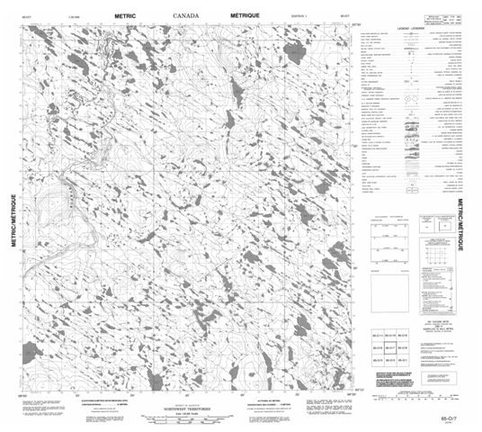 No Title Topographic Paper Map 065O07 at 1:50,000 scale
