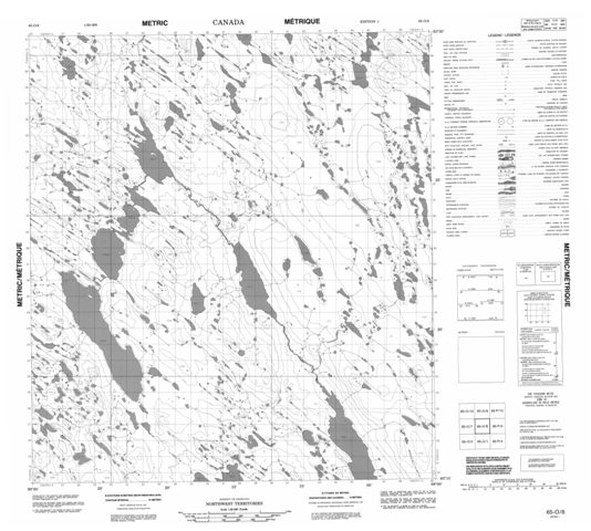 No Title Topographic Paper Map 065O08 at 1:50,000 scale