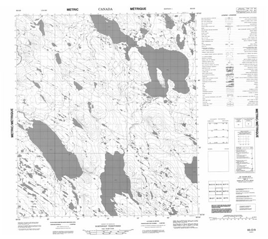 No Title Topographic Paper Map 065O09 at 1:50,000 scale