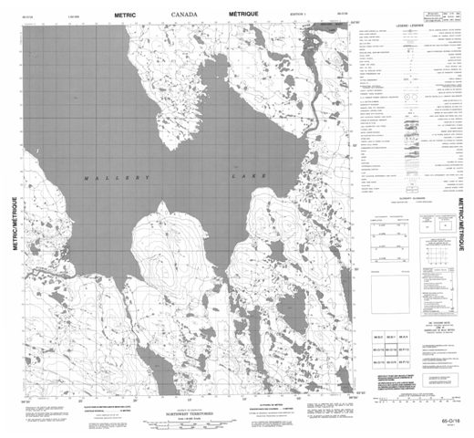 No Title Topographic Paper Map 065O16 at 1:50,000 scale