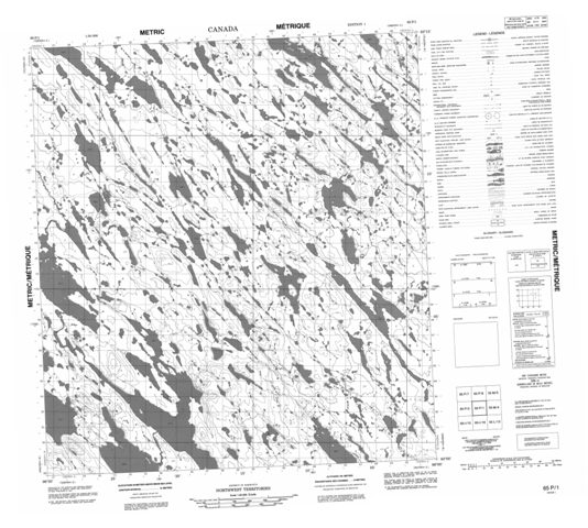 No Title Topographic Paper Map 065P01 at 1:50,000 scale