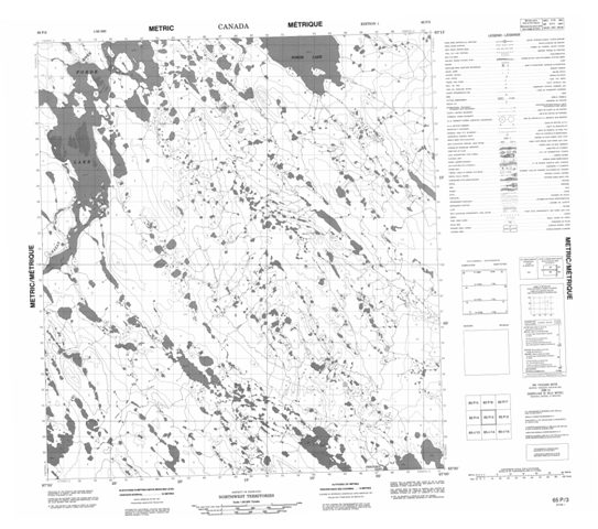 No Title Topographic Paper Map 065P03 at 1:50,000 scale