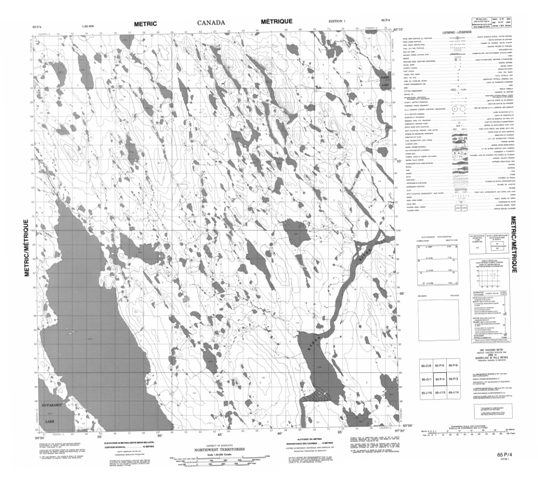 No Title Topographic Paper Map 065P04 at 1:50,000 scale
