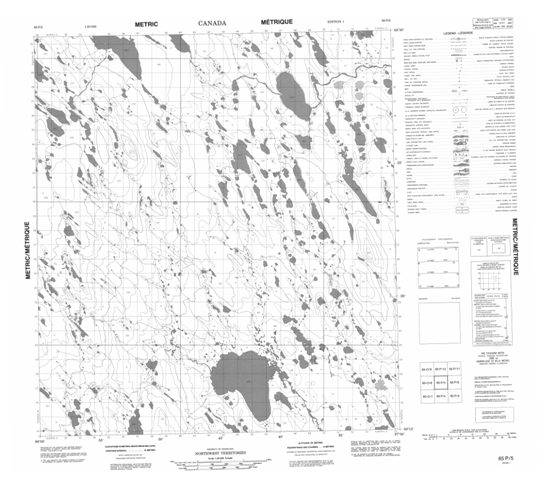 No Title Topographic Paper Map 065P05 at 1:50,000 scale