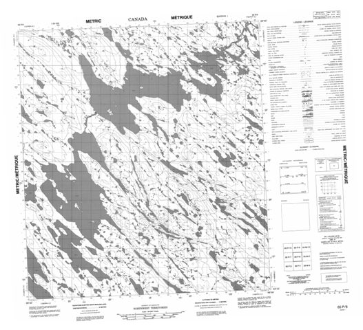 No Title Topographic Paper Map 065P08 at 1:50,000 scale