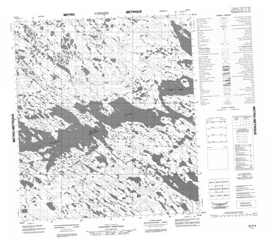 No Title Topographic Paper Map 065P09 at 1:50,000 scale