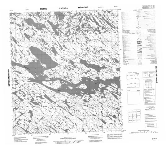 No Title Topographic Paper Map 065P10 at 1:50,000 scale