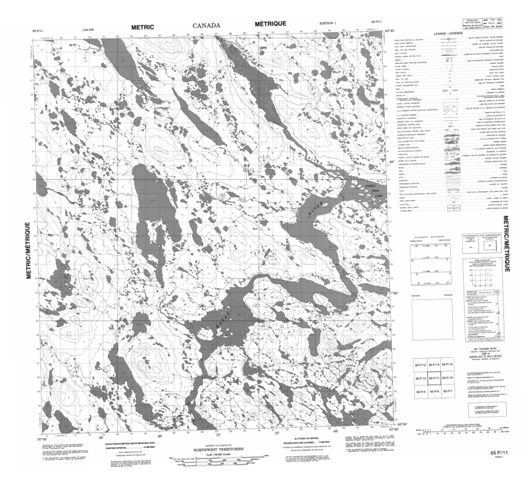 No Title Topographic Paper Map 065P11 at 1:50,000 scale