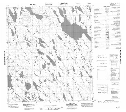 No Title Topographic Paper Map 065P12 at 1:50,000 scale