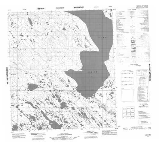 No Title Topographic Paper Map 065P15 at 1:50,000 scale