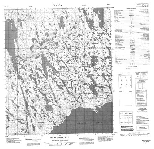 Whalebone Hill Topographic Paper Map 066A13 at 1:50,000 scale