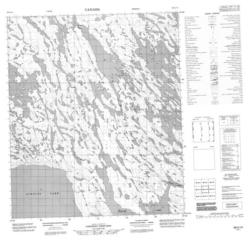 No Title Topographic Paper Map 066A14 at 1:50,000 scale