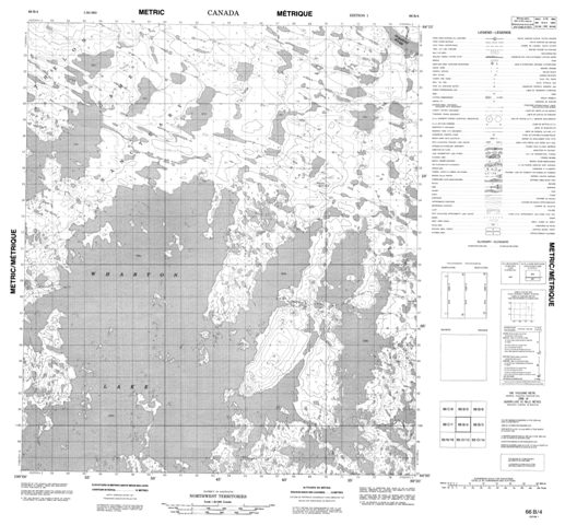 No Title Topographic Paper Map 066B04 at 1:50,000 scale