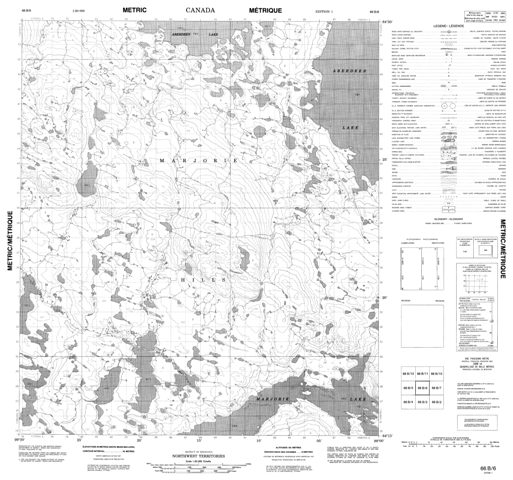 No Title Topographic Paper Map 066B06 at 1:50,000 scale