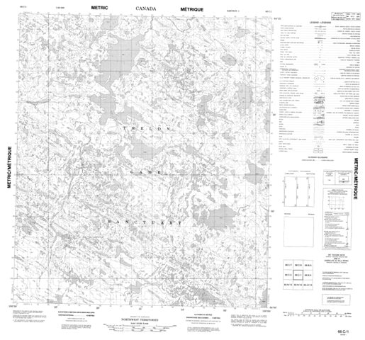 No Title Topographic Paper Map 066C01 at 1:50,000 scale