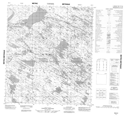 No Title Topographic Paper Map 066C02 at 1:50,000 scale