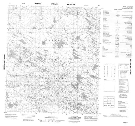 No Title Topographic Paper Map 066C07 at 1:50,000 scale