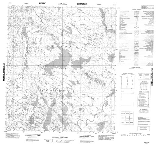 No Title Topographic Paper Map 066C08 at 1:50,000 scale