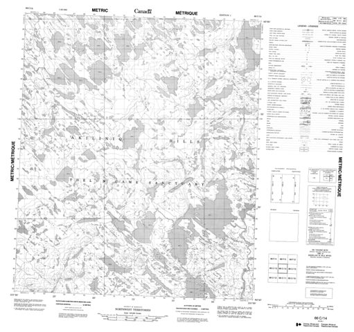 No Title Topographic Paper Map 066C14 at 1:50,000 scale