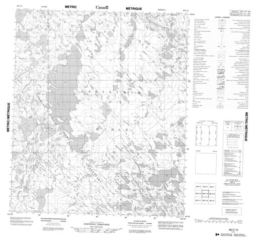 No Title Topographic Paper Map 066C15 at 1:50,000 scale