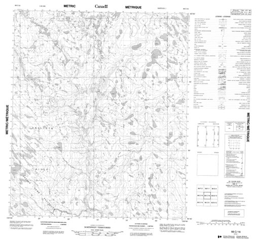 No Title Topographic Paper Map 066C16 at 1:50,000 scale