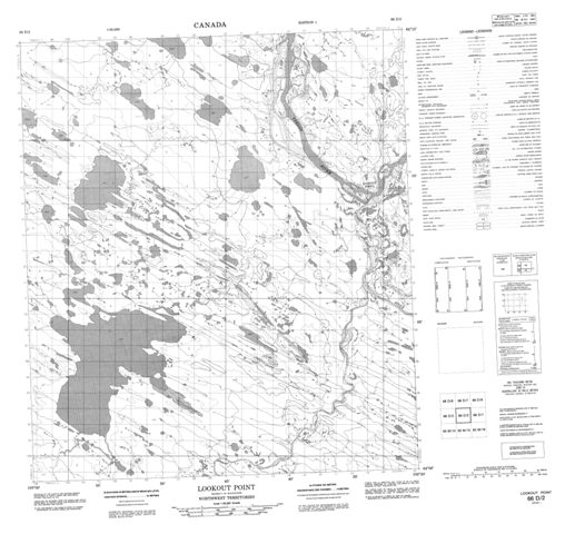 Lookout Point Topographic Paper Map 066D02 at 1:50,000 scale