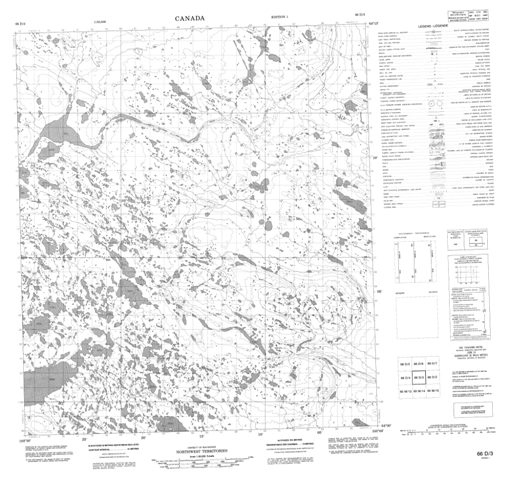 No Title Topographic Paper Map 066D03 at 1:50,000 scale