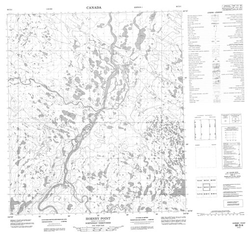 Hornby Point Topographic Paper Map 066D04 at 1:50,000 scale