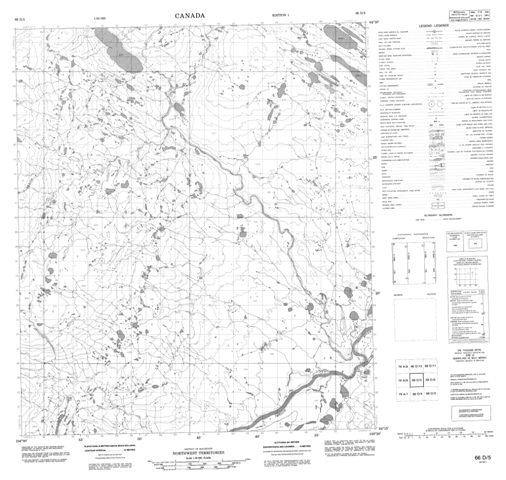 No Title Topographic Paper Map 066D05 at 1:50,000 scale