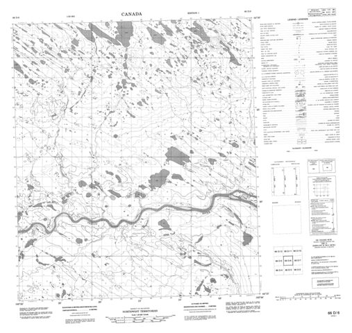 No Title Topographic Paper Map 066D06 at 1:50,000 scale