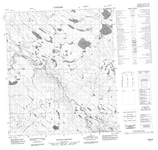 No Title Topographic Paper Map 066D09 at 1:50,000 scale