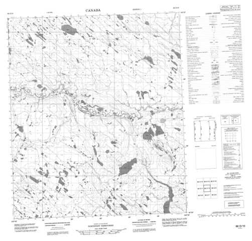 No Title Topographic Paper Map 066D10 at 1:50,000 scale