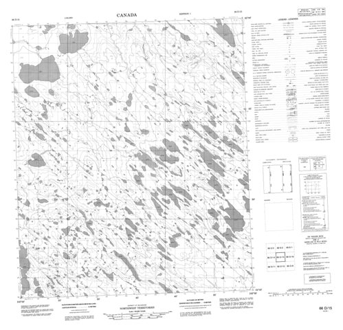 No Title Topographic Paper Map 066D15 at 1:50,000 scale