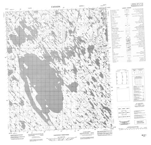 No Title Topographic Paper Map 066E01 at 1:50,000 scale