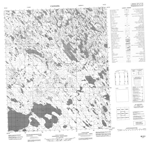 No Title Topographic Paper Map 066E02 at 1:50,000 scale