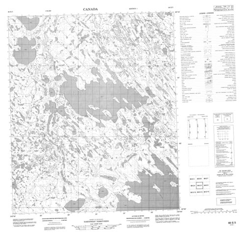 No Title Topographic Paper Map 066E03 at 1:50,000 scale