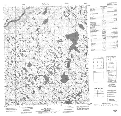 No Title Topographic Paper Map 066E04 at 1:50,000 scale
