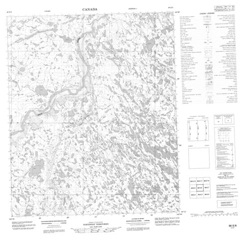 No Title Topographic Paper Map 066E06 at 1:50,000 scale
