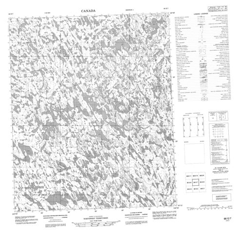 No Title Topographic Paper Map 066E07 at 1:50,000 scale