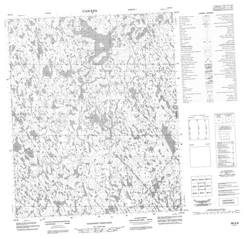 No Title Topographic Paper Map 066E08 at 1:50,000 scale