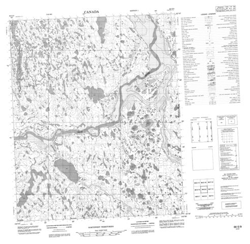No Title Topographic Paper Map 066E09 at 1:50,000 scale