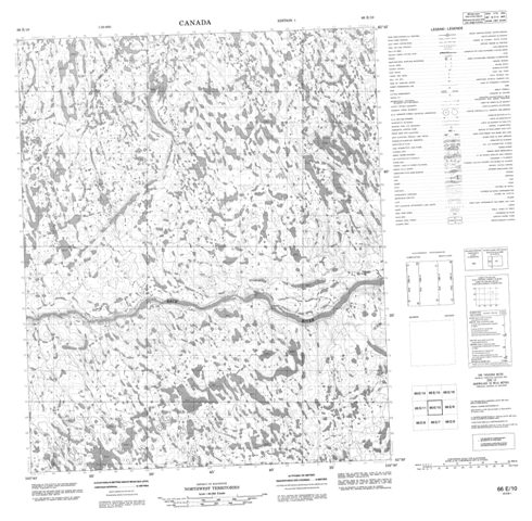 No Title Topographic Paper Map 066E10 at 1:50,000 scale